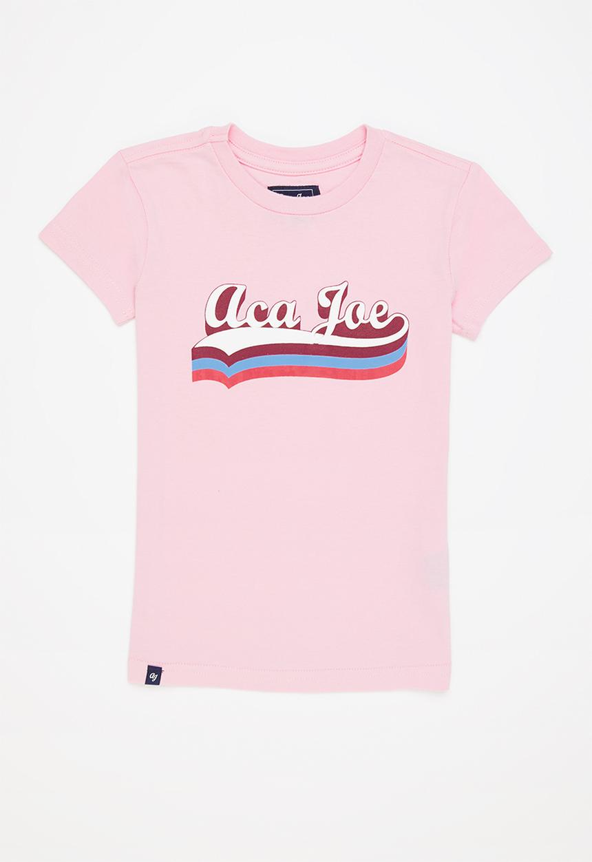 Aca Joe - Aca joe multi-colour printed t-shirt - light pink