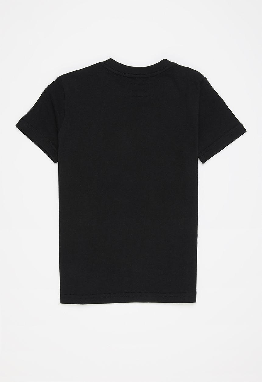 Aca Joe - Aca joe floral logo print t-shirt - black