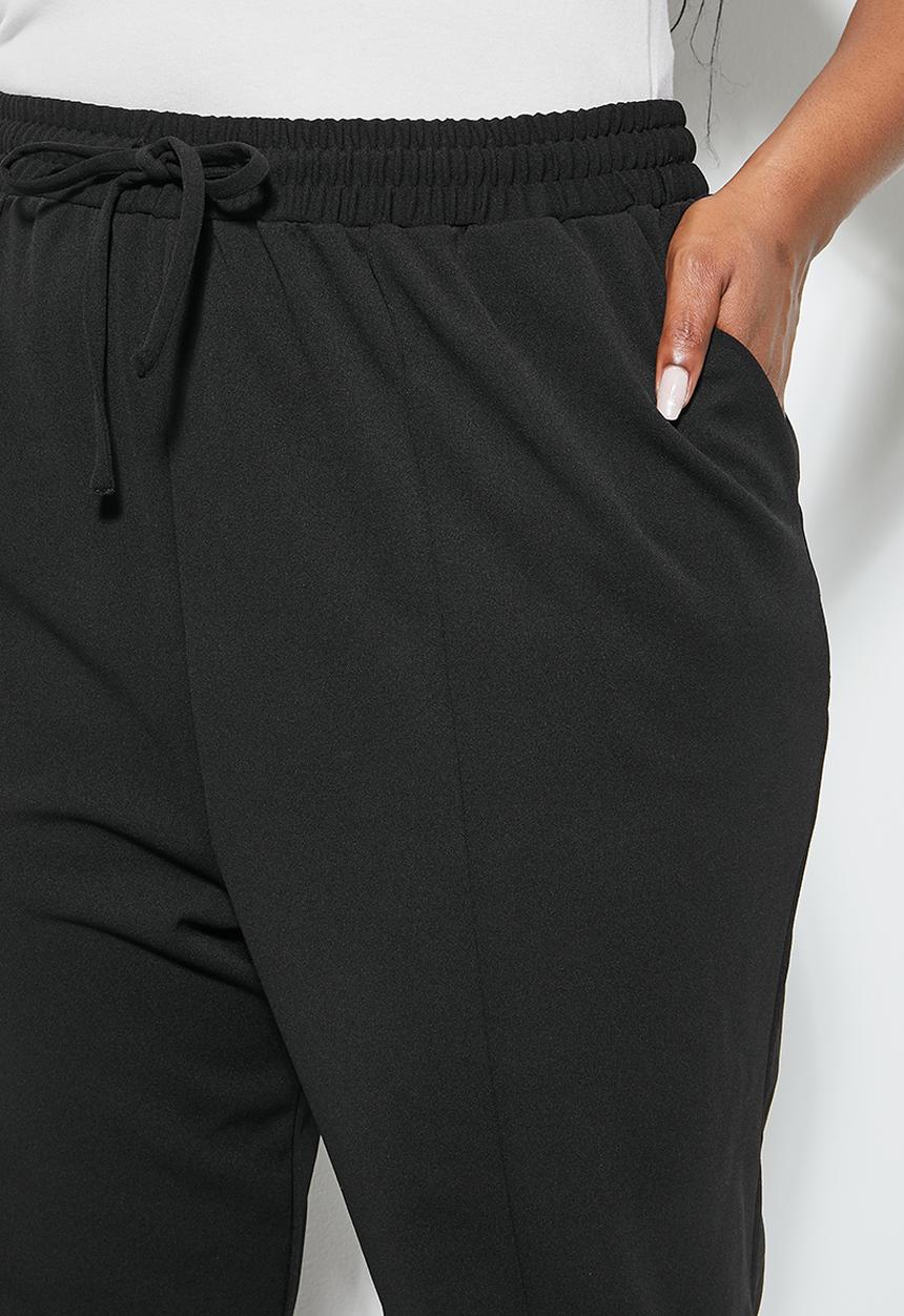 Superbalist - Pintuck turn up jogger - black