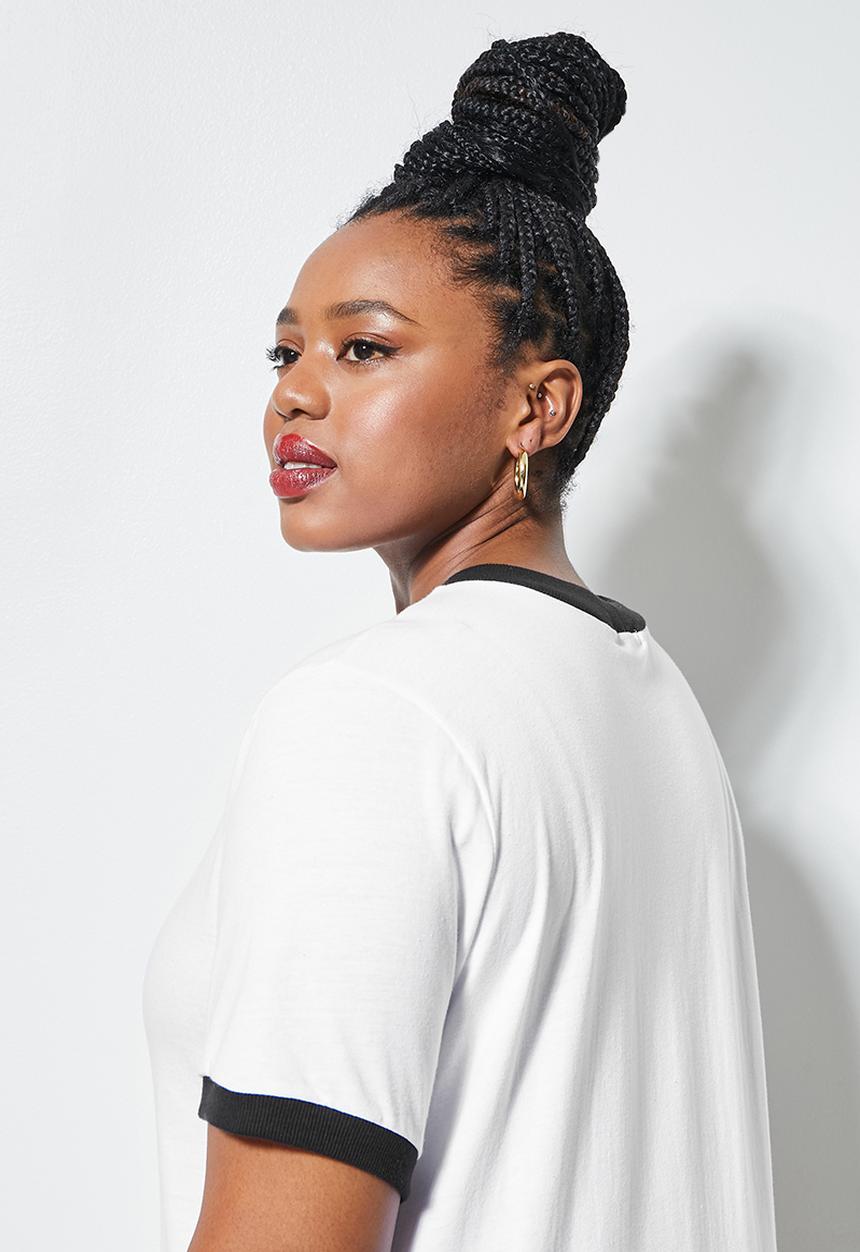 Superbalist - Drum Sis Dolly tee - white & black
