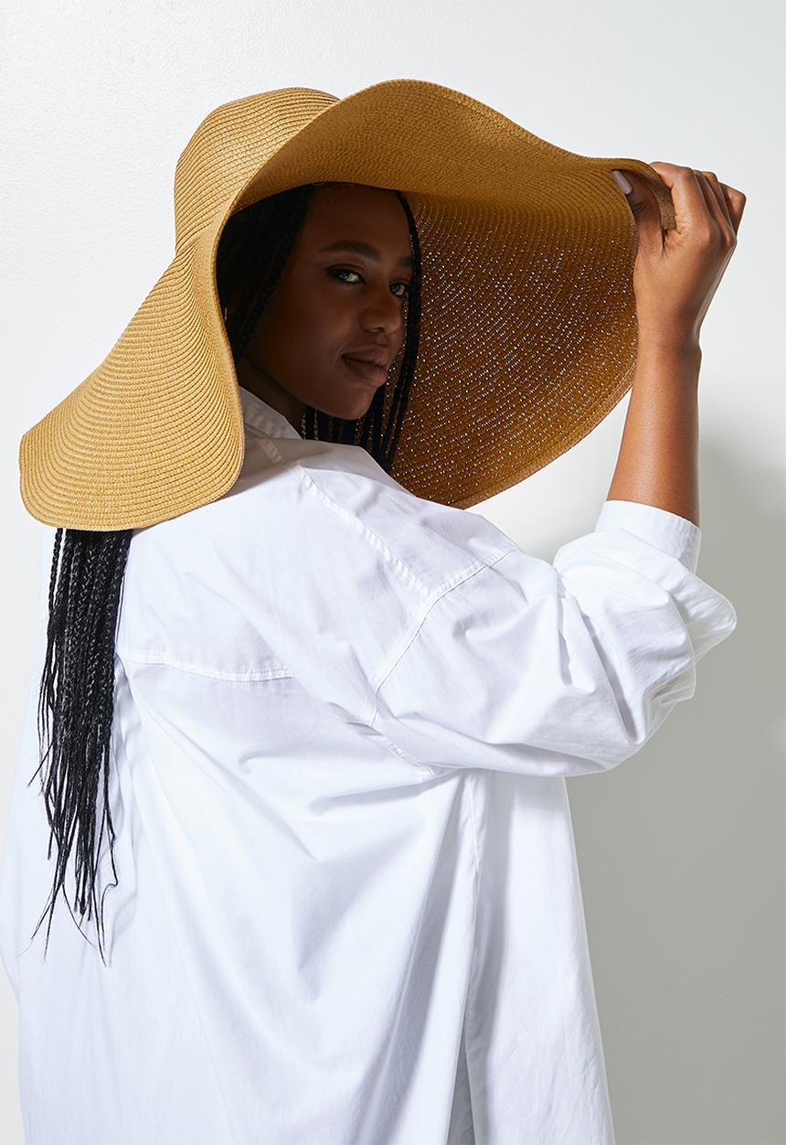 Superbalist - Oversized wide brim sun hat - natural