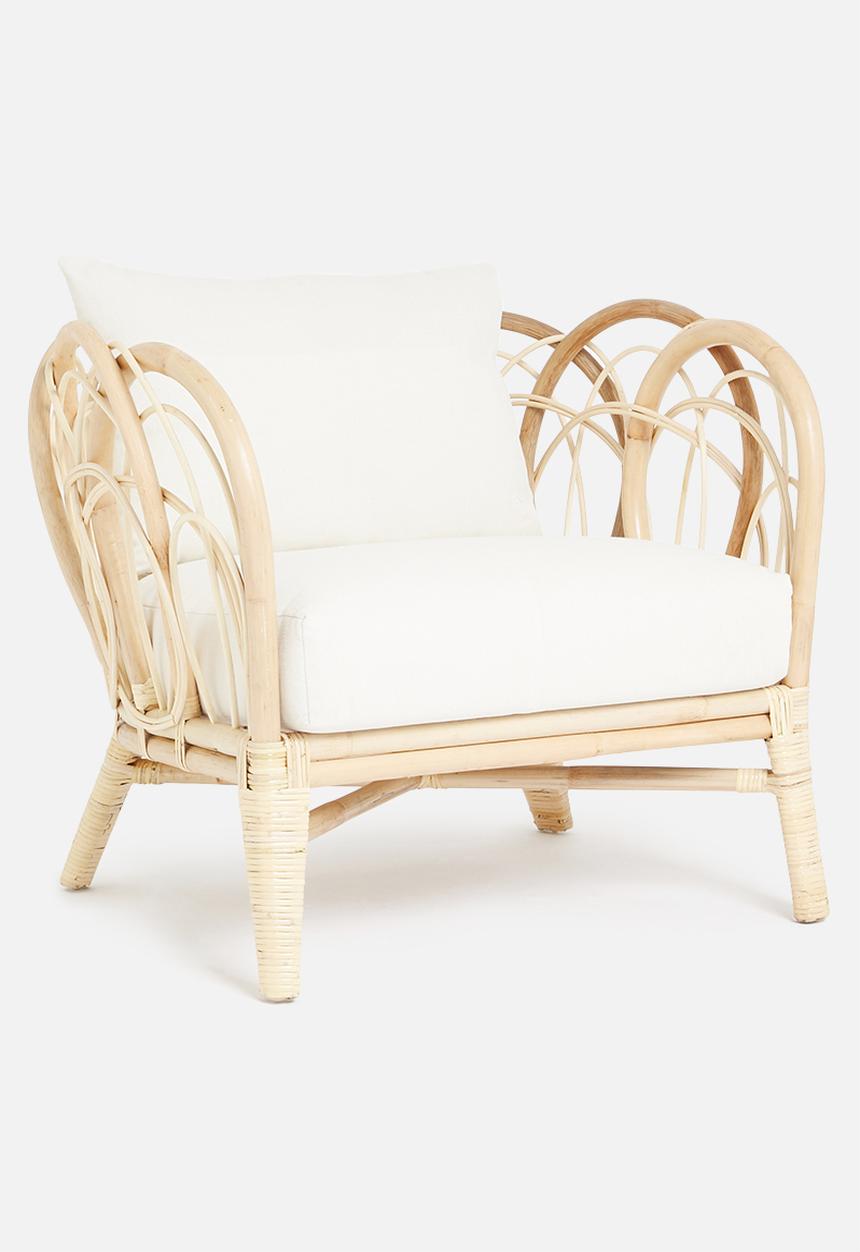 Sixth Floor - Pina rattan arm chair - natural 