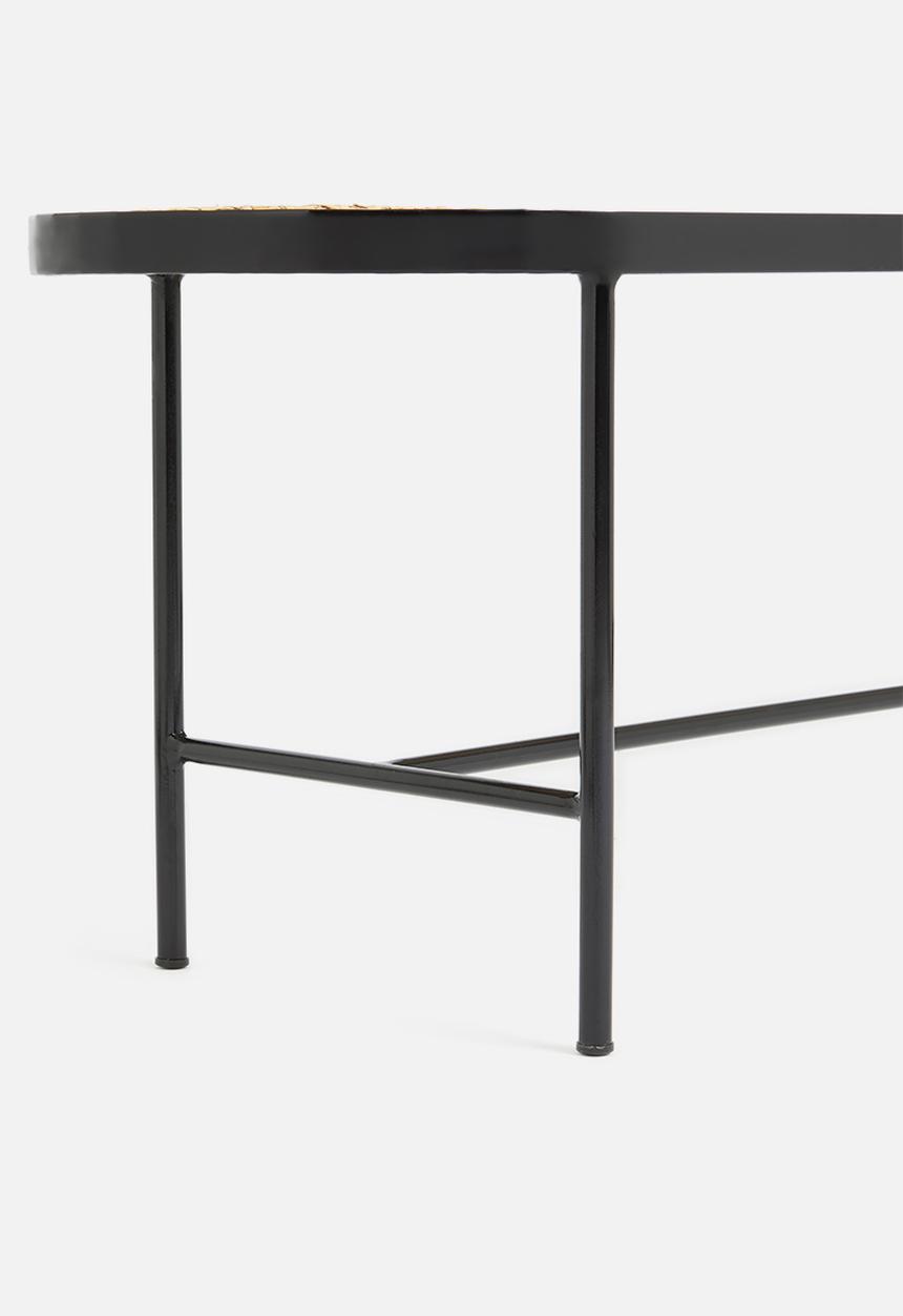 Sixth Floor - Grover rattan bench - natural & black