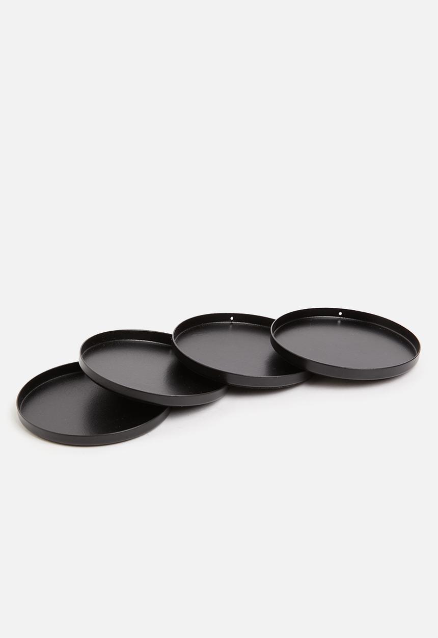 Sixth Floor - Coaster set of 4 - matte black