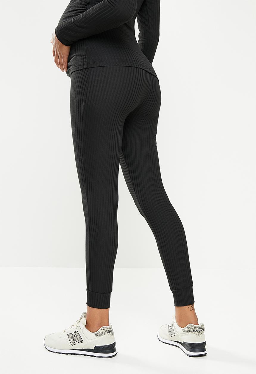 Superbalist - Maternity 7/8 rib legging - black