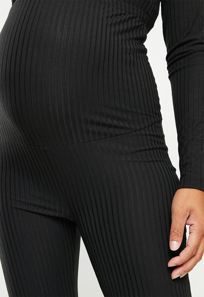 Superbalist - Maternity 7/8 rib legging - black