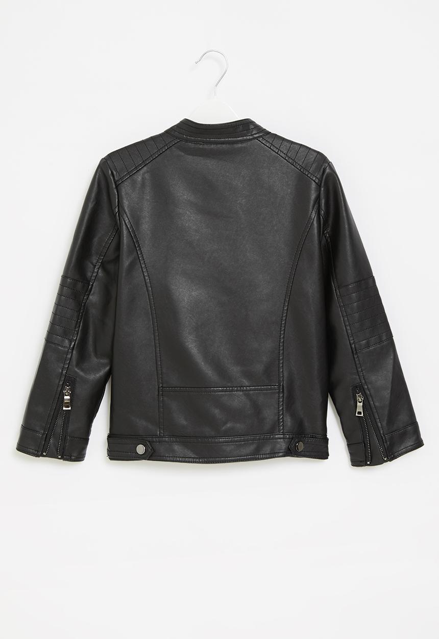 Rebel Republic - Pu biker jacket - black