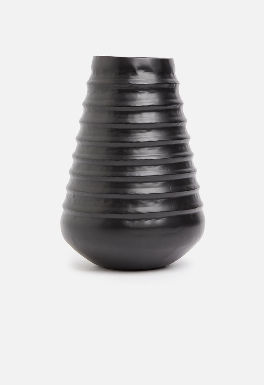 Sixth Floor - Contour vase - black