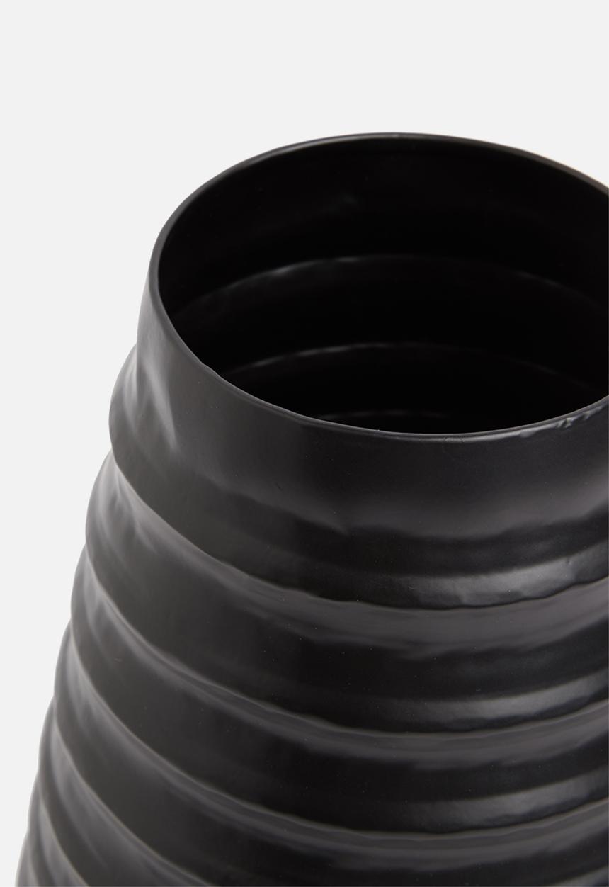 Sixth Floor - Contour vase - black