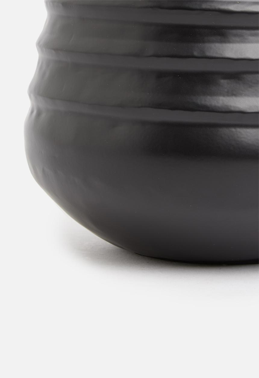 Sixth Floor - Contour vase - black