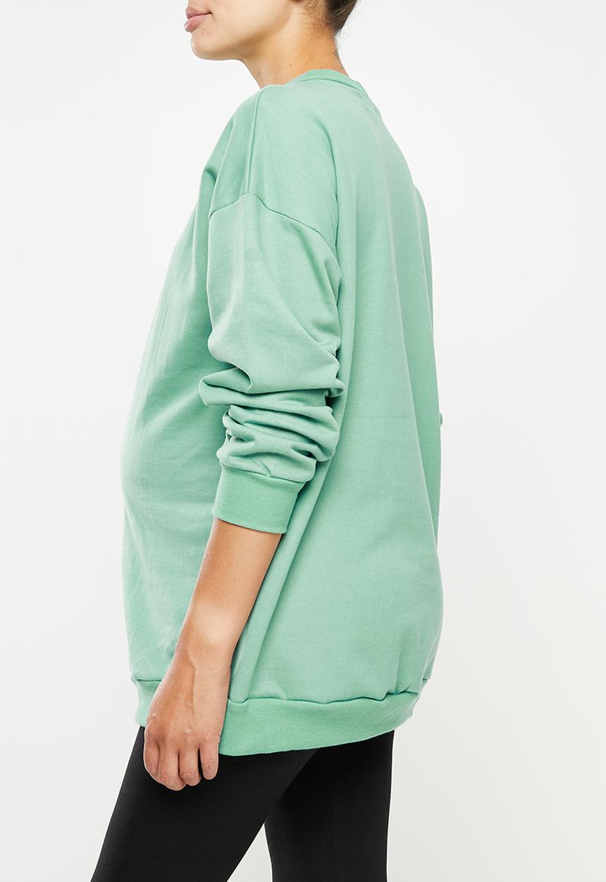 Superbalist - Maternity crew neck sweatshirt - sage