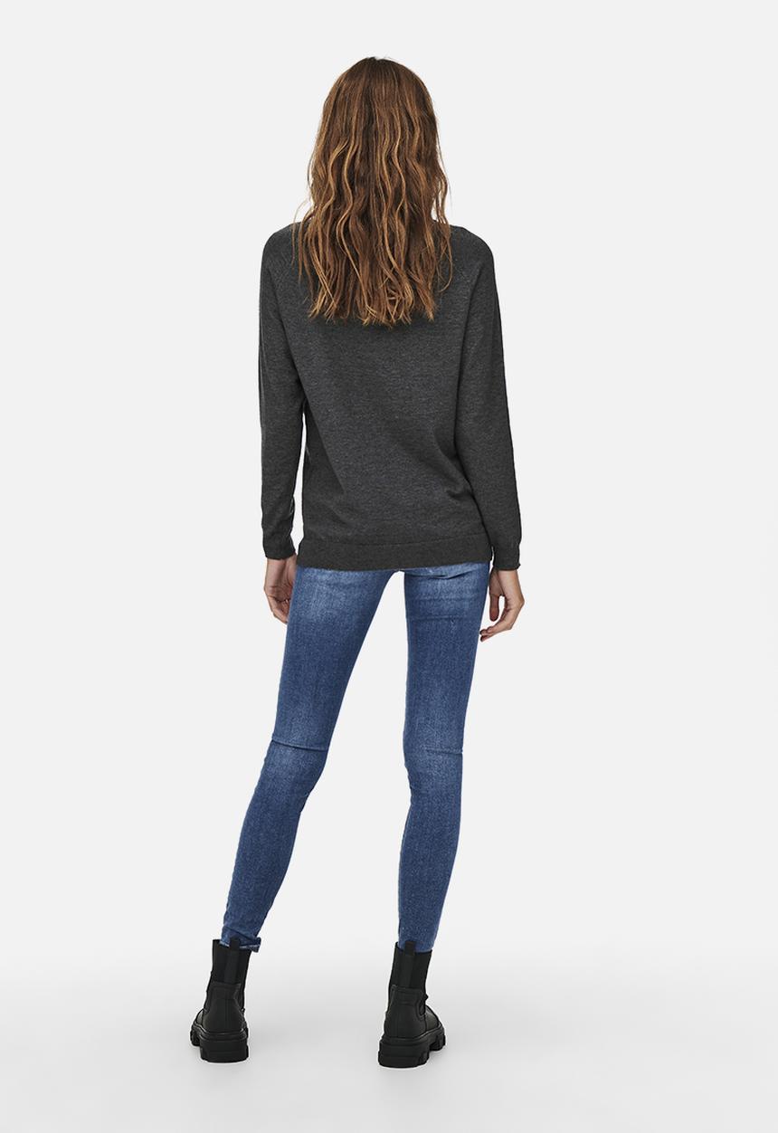 ONLY - Younger long sleeve pullover knit - dark grey melange