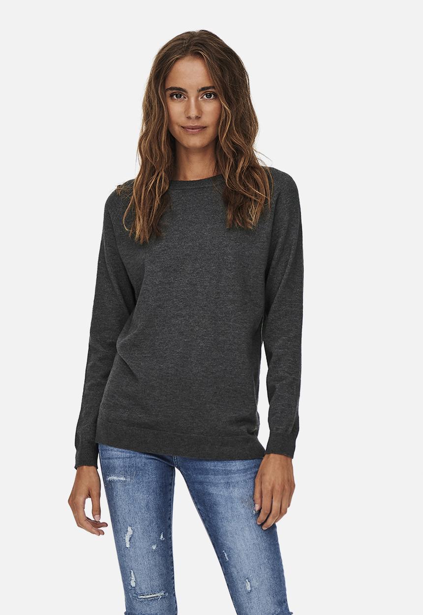 ONLY - Younger long sleeve pullover knit - dark grey melange