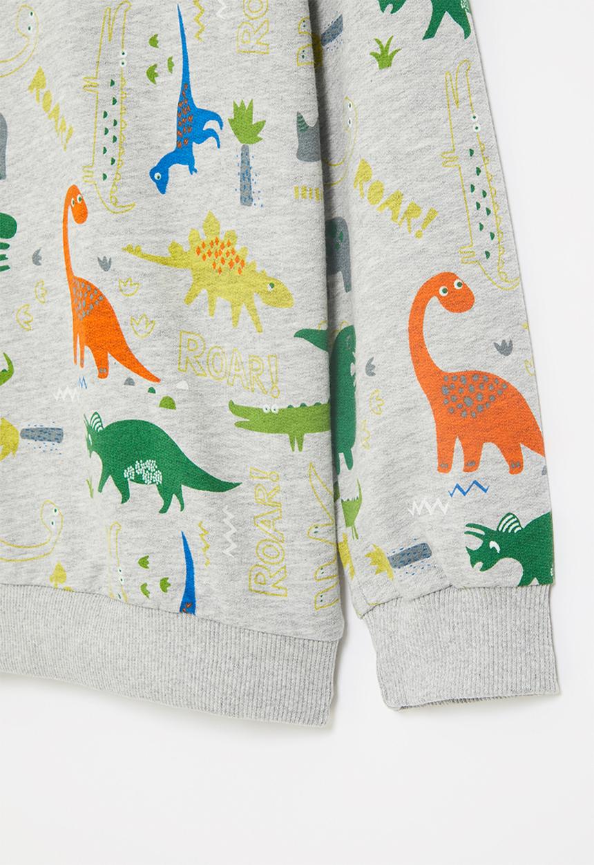Pop Candy - Dino aop sweatshirt - grey