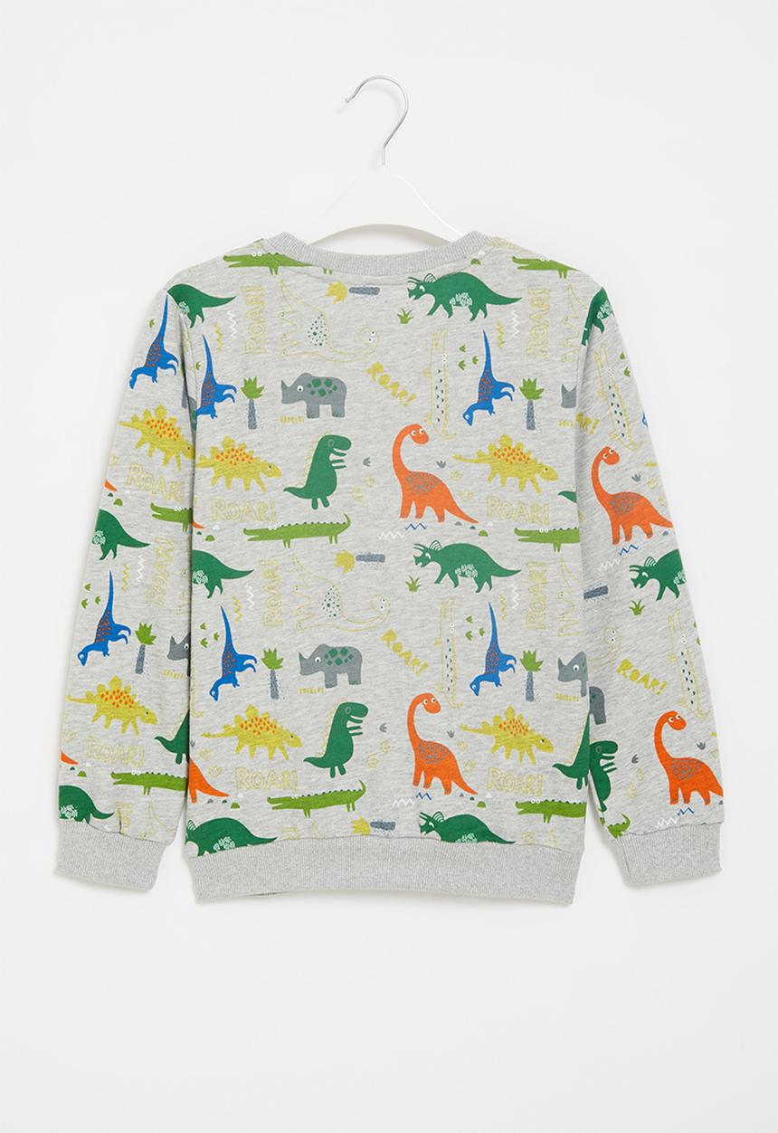 Pop Candy - Dino aop sweatshirt - grey
