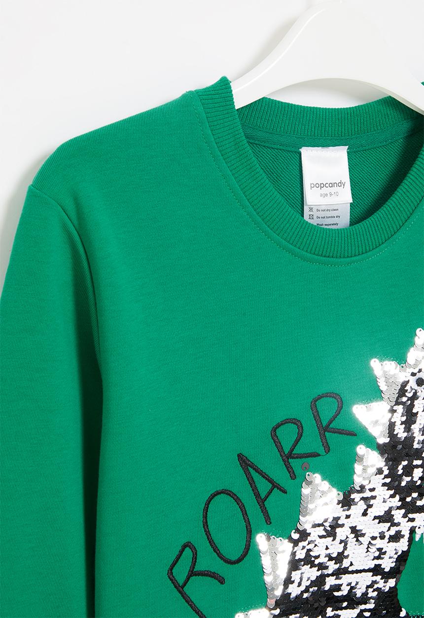 Pop Candy - Dino sweatshirt - green