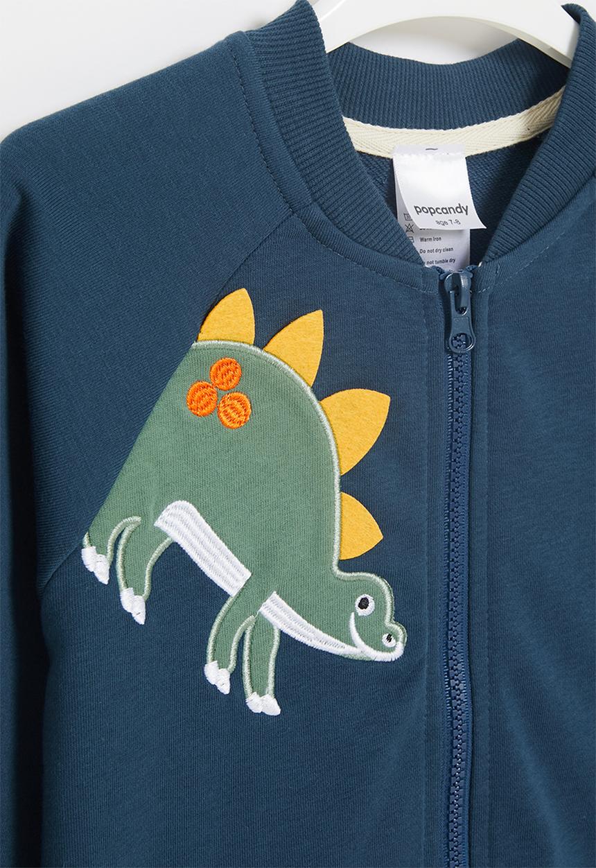 Pop Candy - Dino zip through jacket - navy
