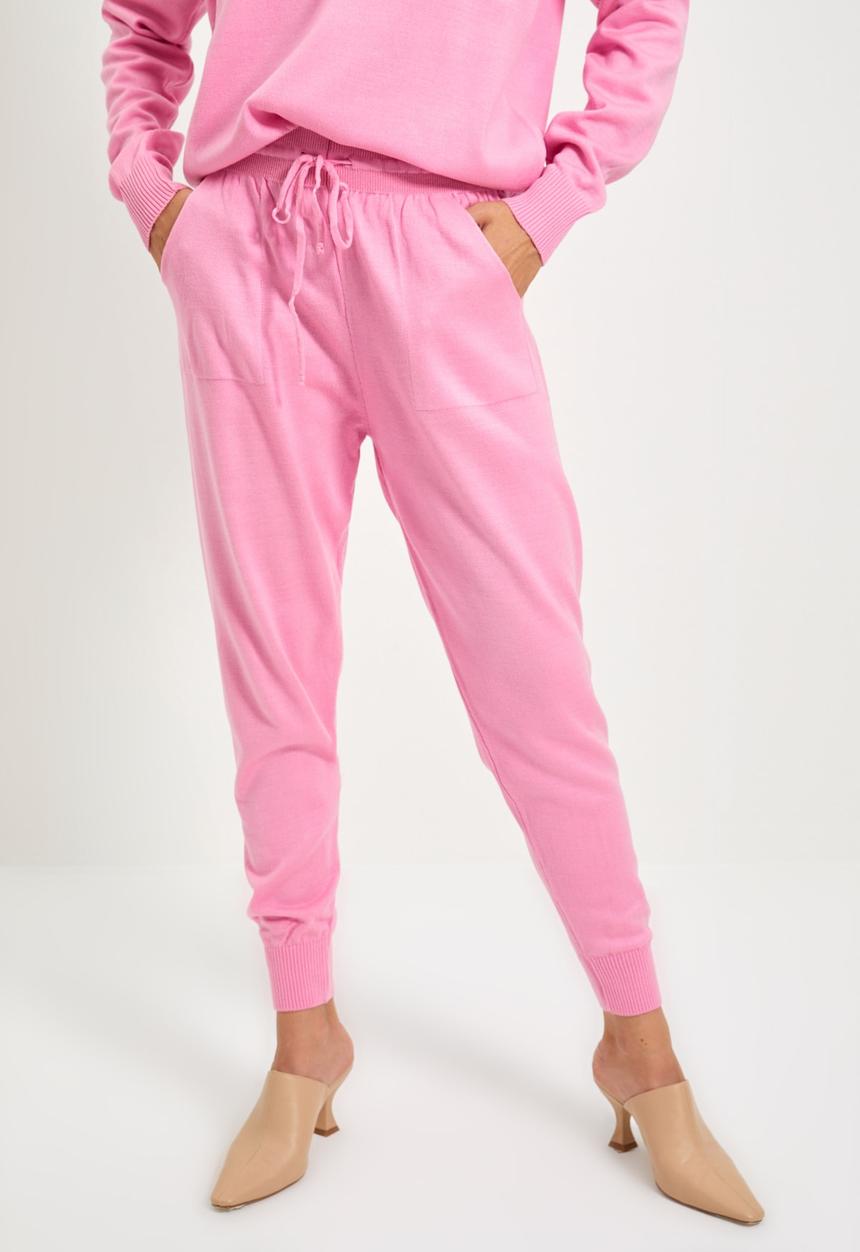 Trendyol - Polo collar bottom-top set - pink