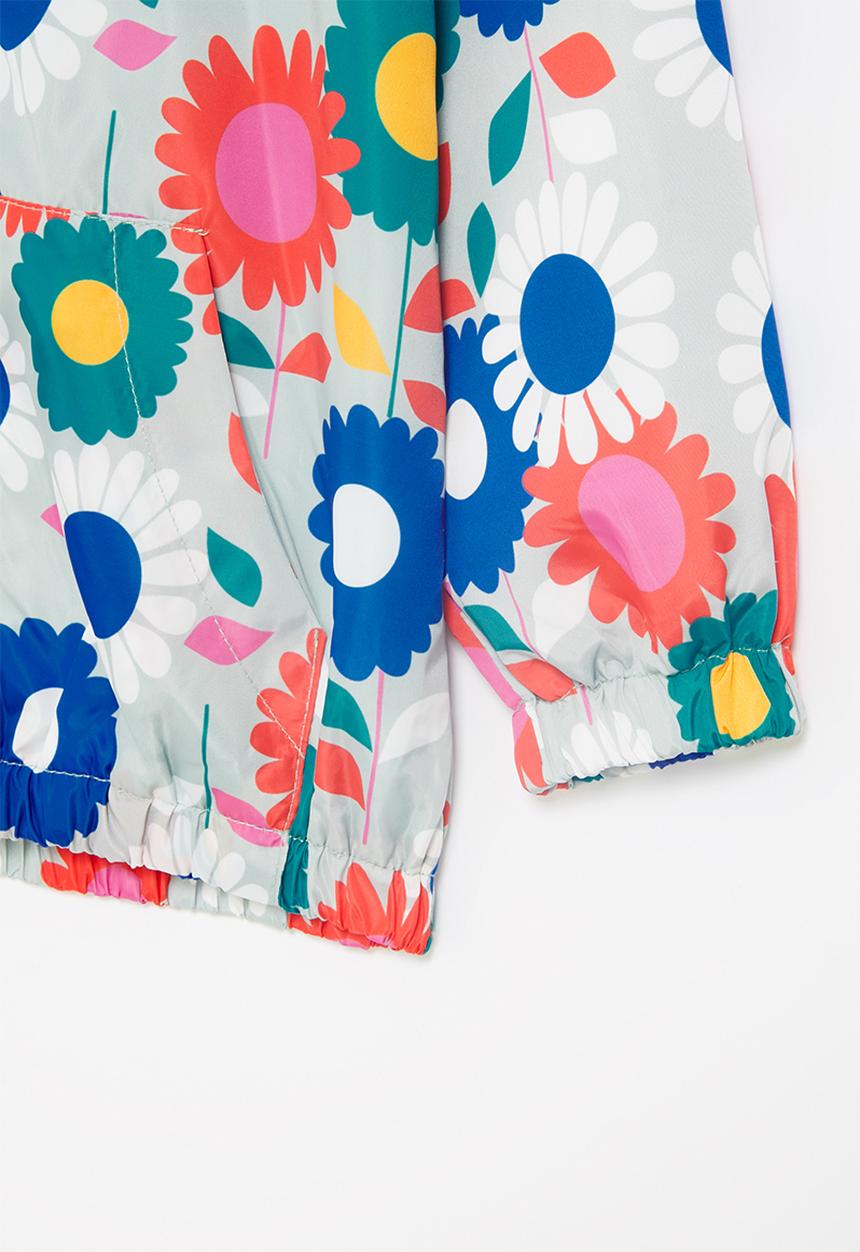 Pop Candy - Flower printed windbreaker - multi