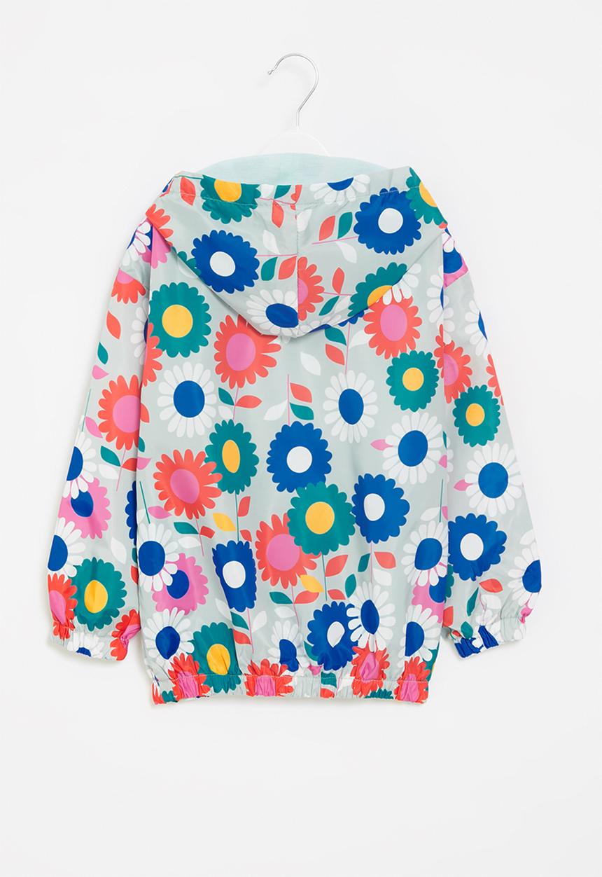 Pop Candy - Flower printed windbreaker - multi