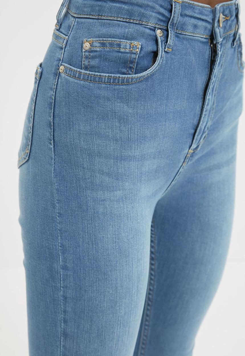 Trendyol - High waist skinny jeans - blue