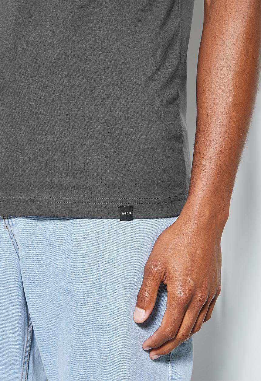 Superbalist - Aaron organic relaxed fit crew tee - dark grey