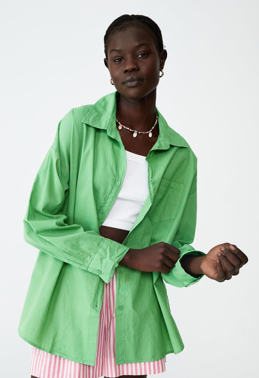 Cotton On - Dad shirt - grass green