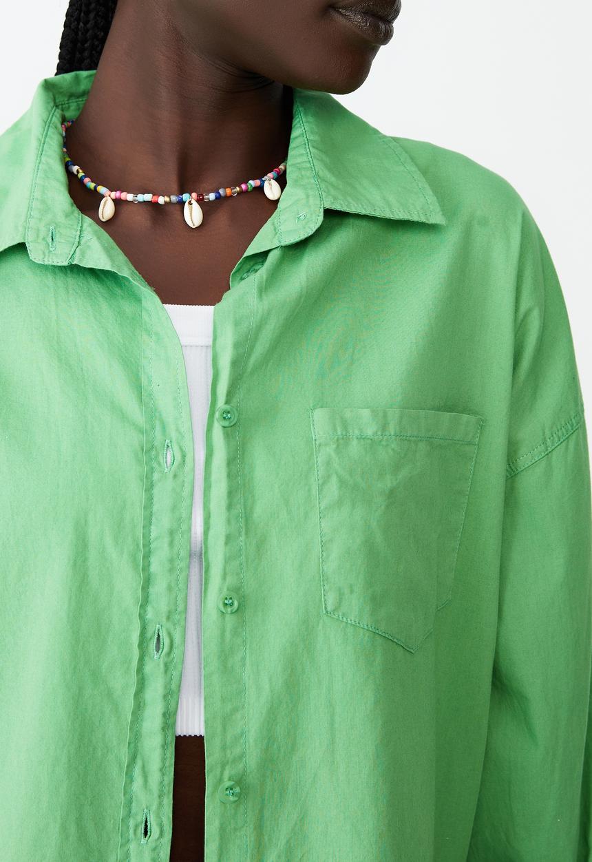 Cotton On - Dad shirt - grass green