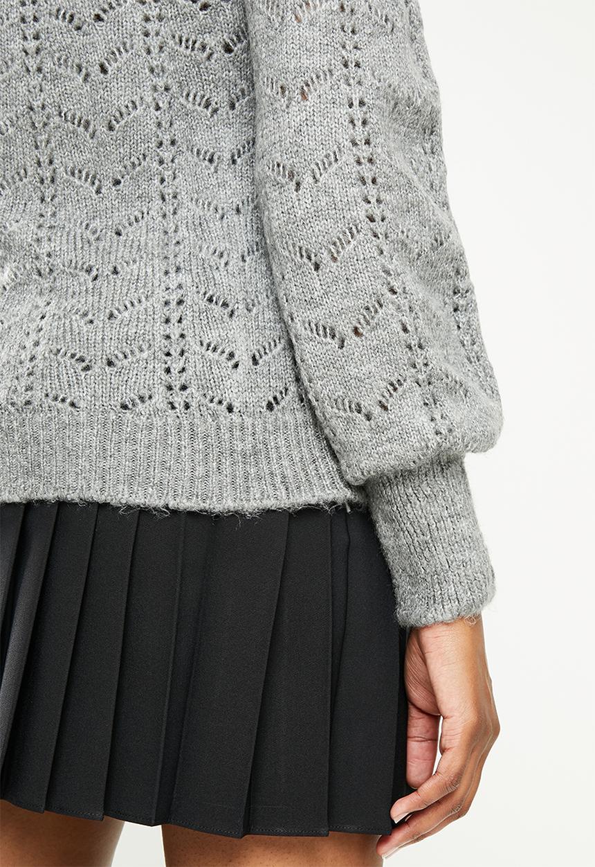Trendyol - Crew neck knit sweater  - grey