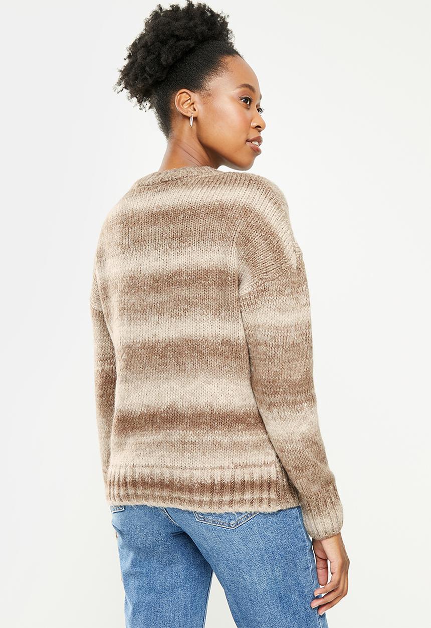Trendyol - Knitted detailed knit sweater - mink