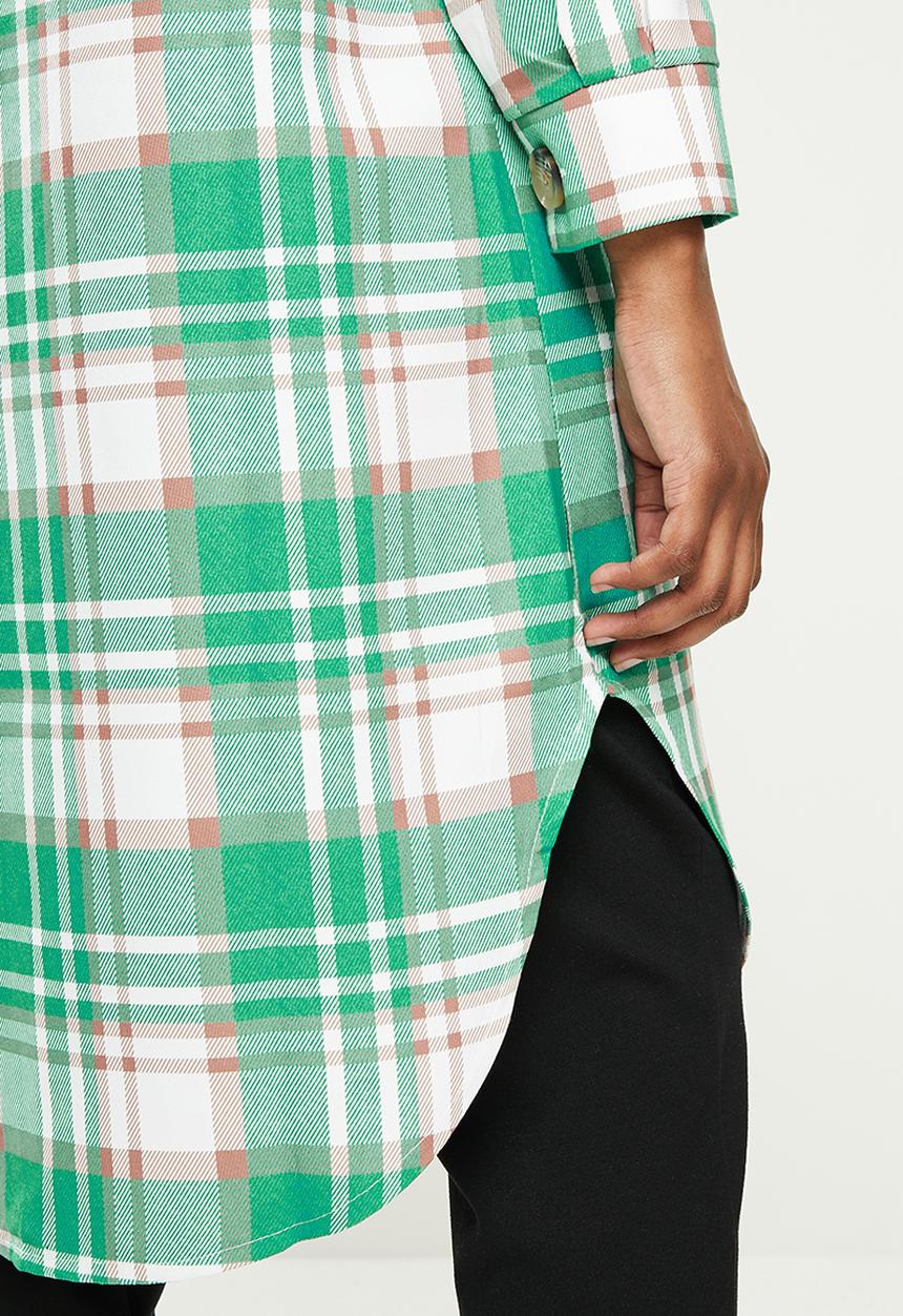 dailyfriday - Check longer length jacket - multi 