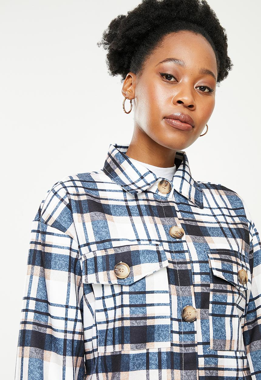 dailyfriday - Check longer length jacket - multi 