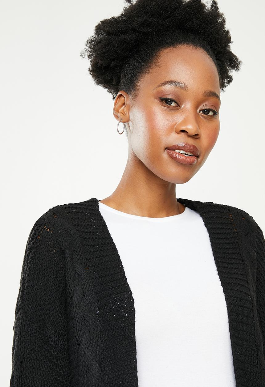 dailyfriday - Chuncky cardi - black