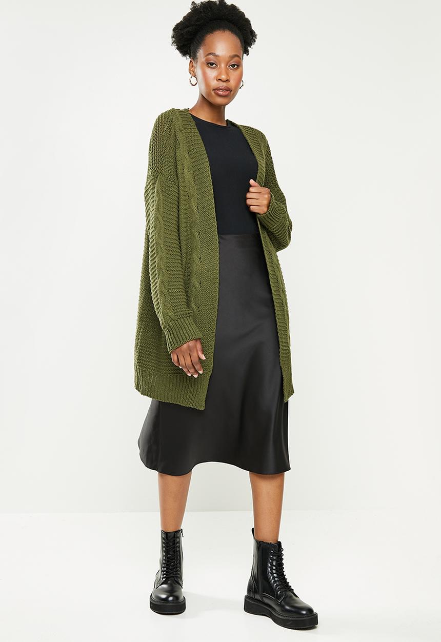 dailyfriday - Chuncky cardi - olive