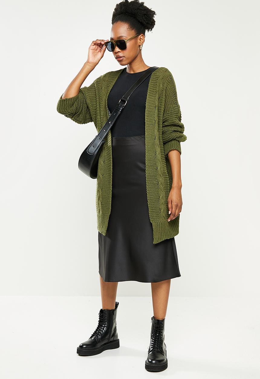 dailyfriday - Chuncky cardi - olive