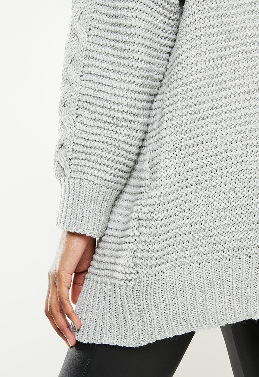 dailyfriday - Chuncky cardi - light grey