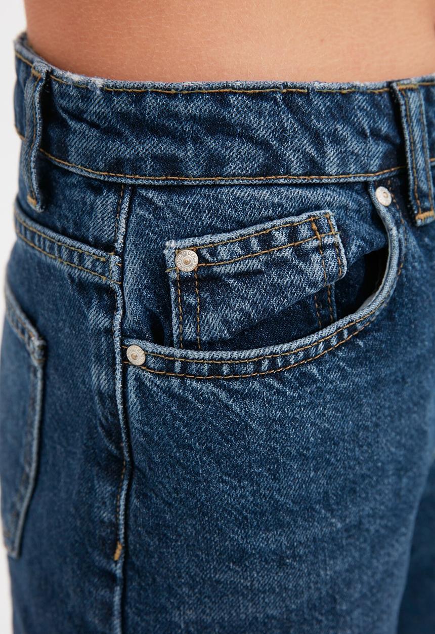 Trendyol - High waist mom jeans - blue