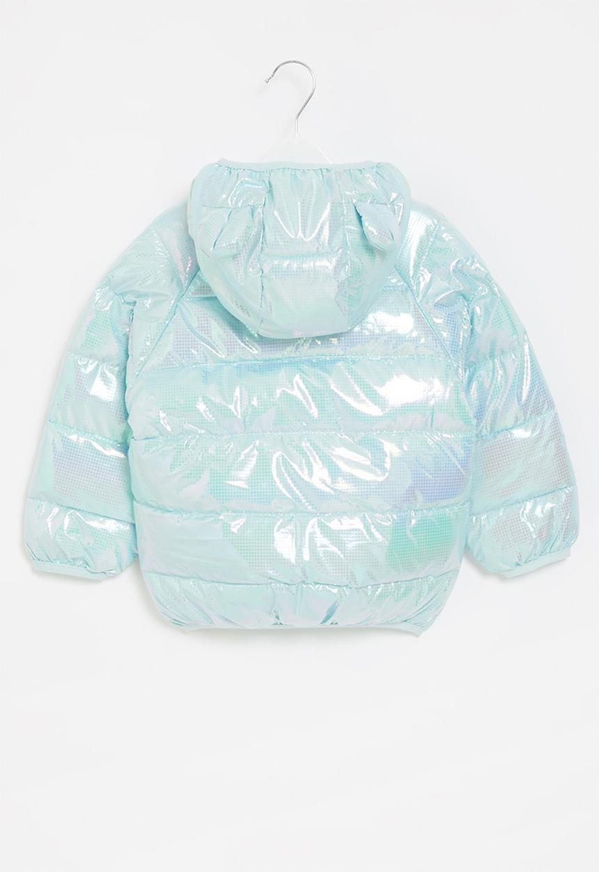 Pop Candy - Iridescent puffer jacket - blue