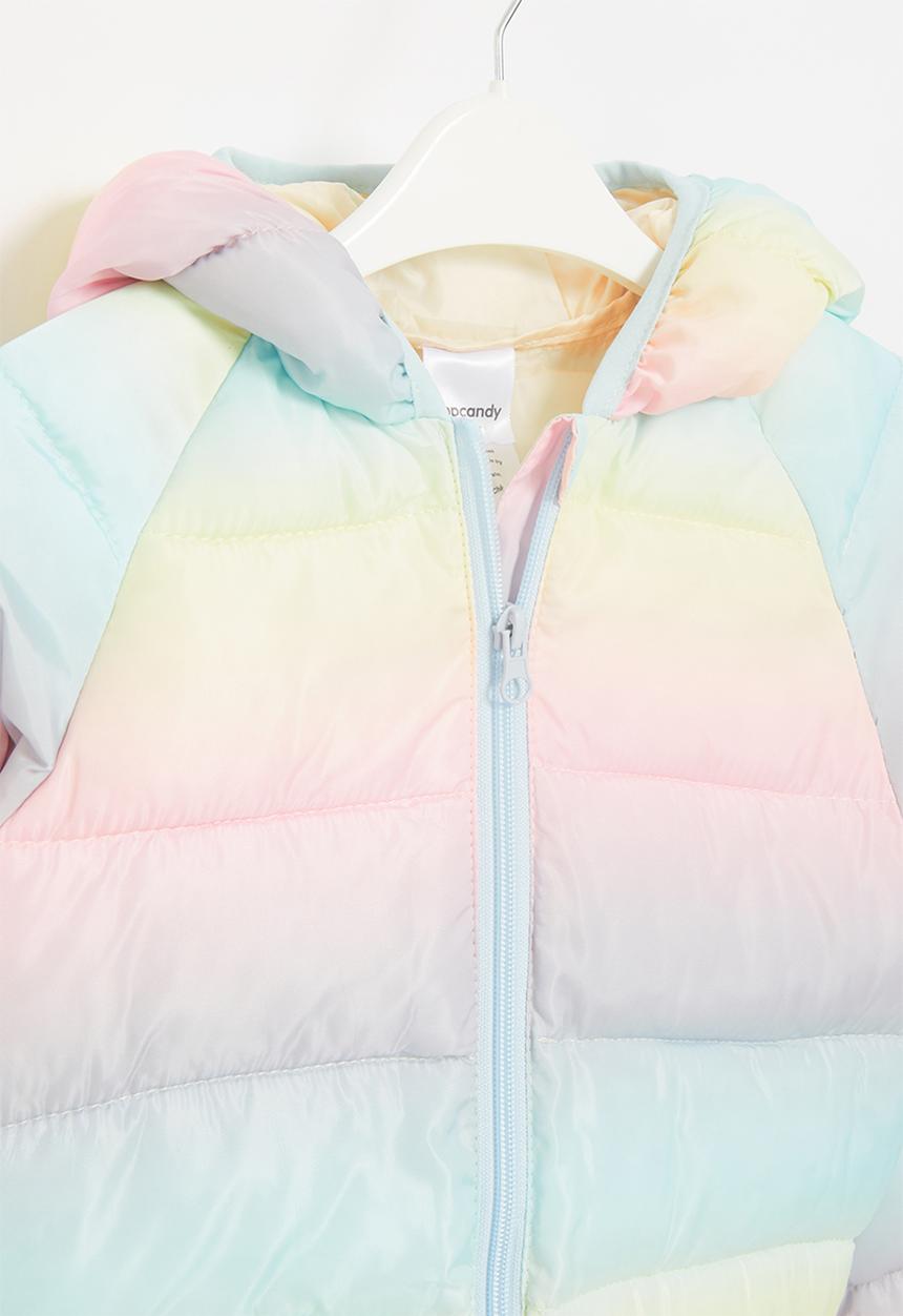 Pop Candy - Rainbow puffer jacket - multi
