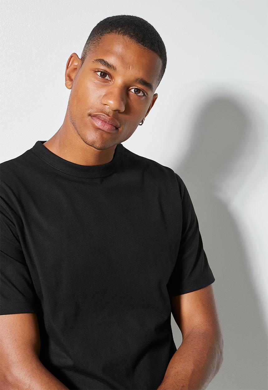 Superbalist - 2-pack aaron organic crew tee - black