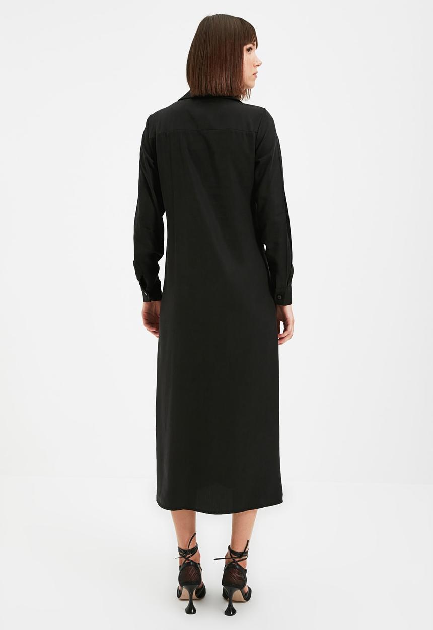 Trendyol - Buttoned dress - black