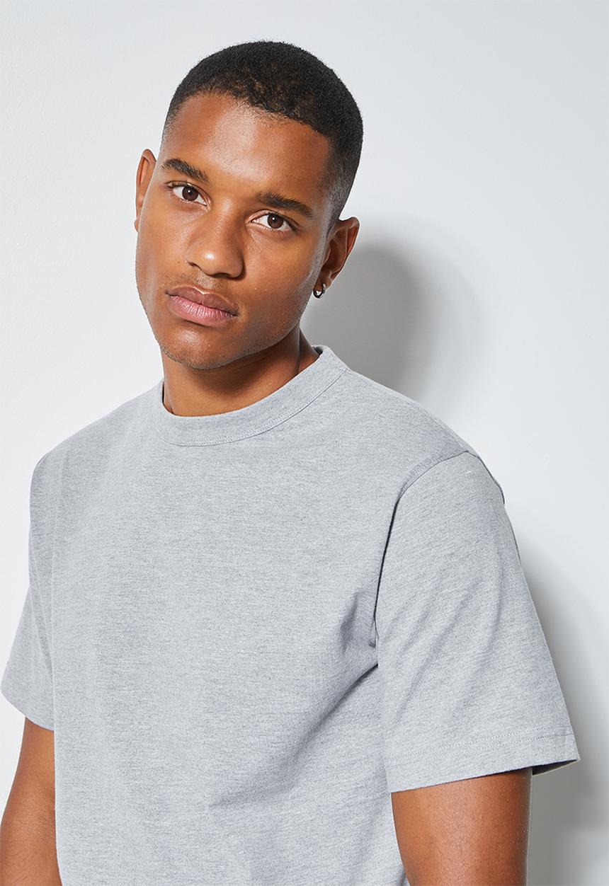 Superbalist - Aaron relaxed fit crew tee - grey melange
