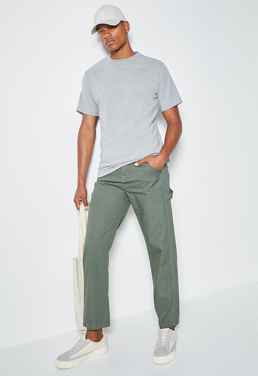 Superbalist - Aaron relaxed fit crew tee - grey melange