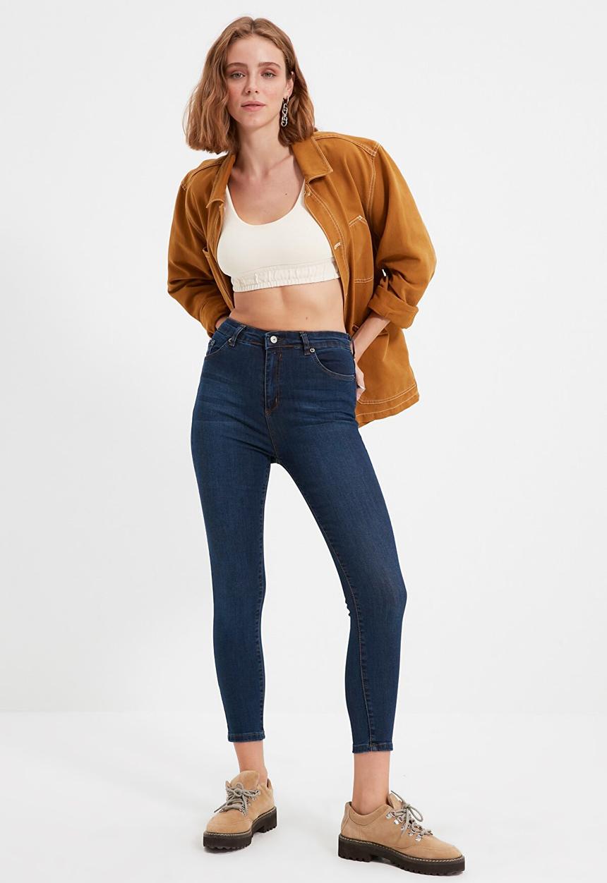 Trendyol - High waist skinny jeans - navy