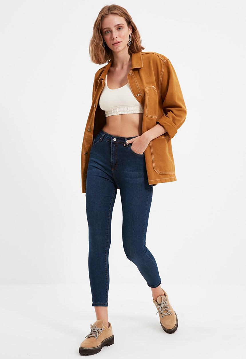 Trendyol - High waist skinny jeans - navy
