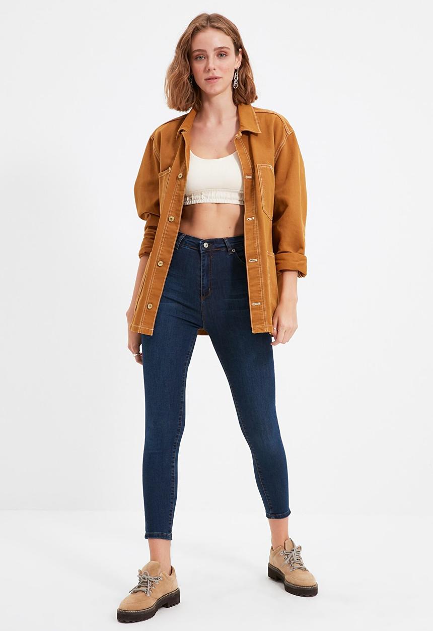 Trendyol - High waist skinny jeans - navy