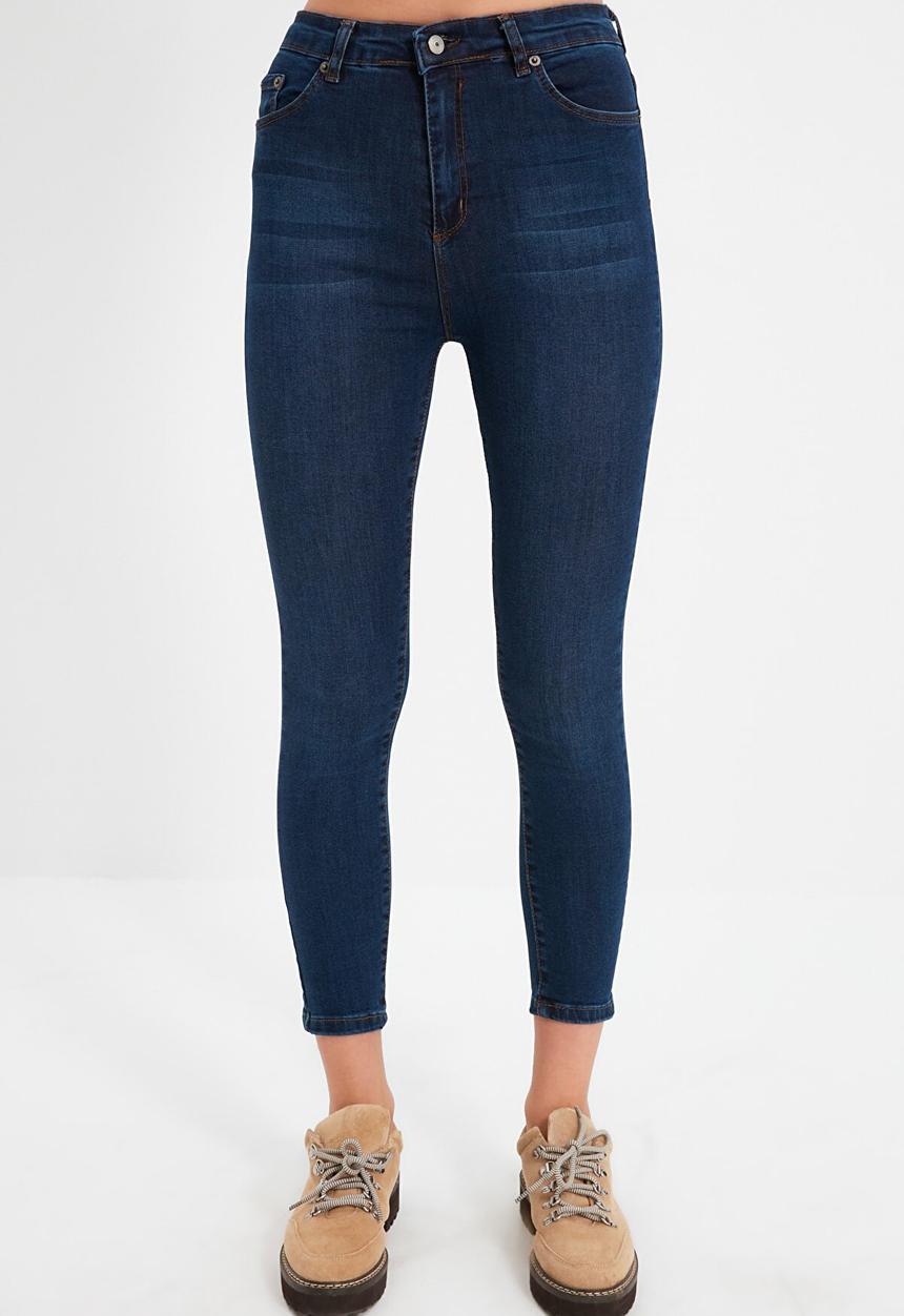 Trendyol - High waist skinny jeans - navy