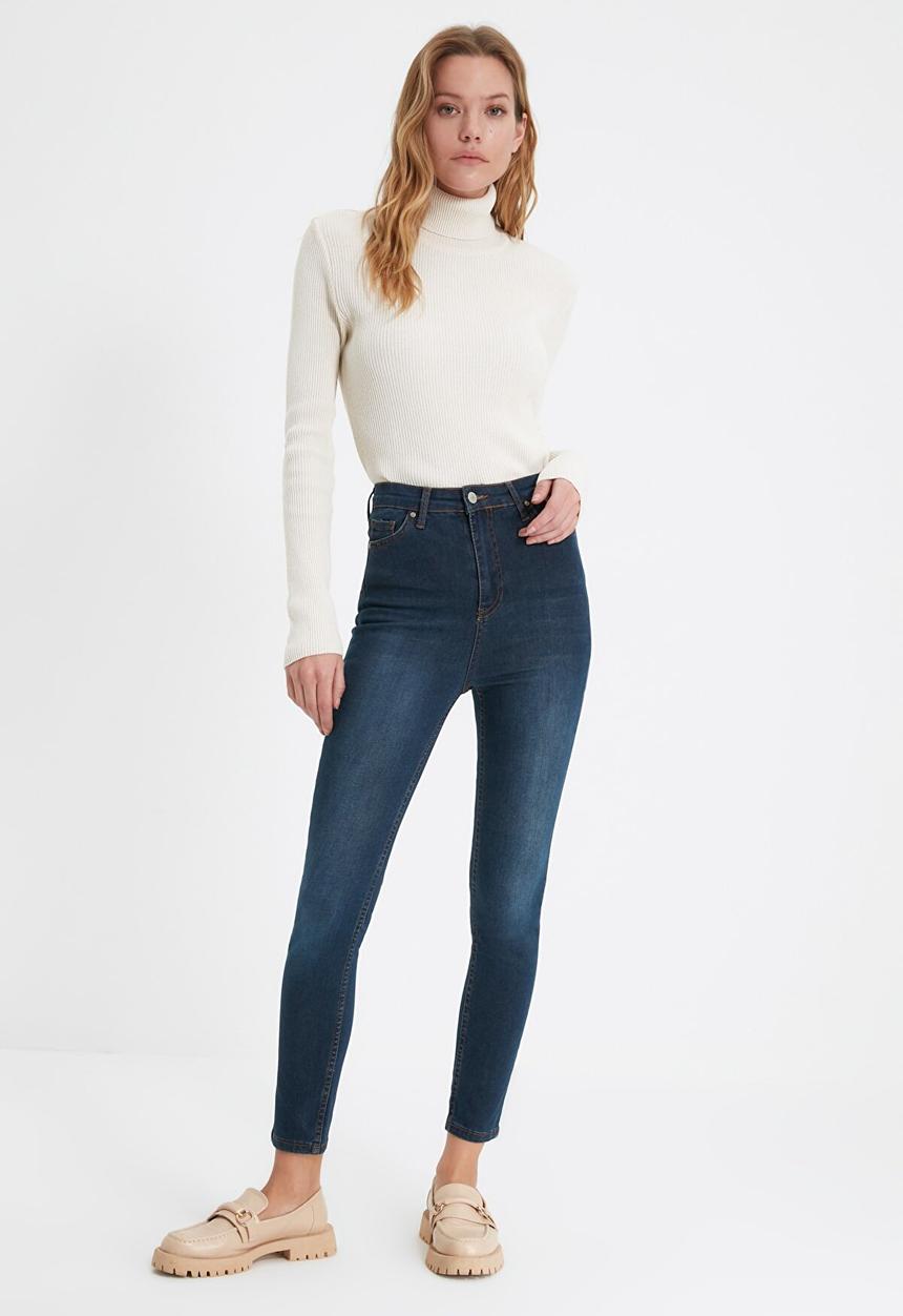 Trendyol - High waist skinny jeans - navy