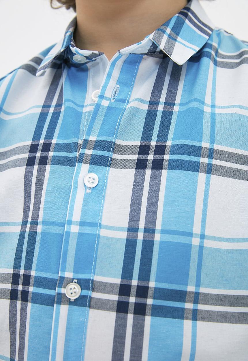 Trendyol - Checkered shirt - blue