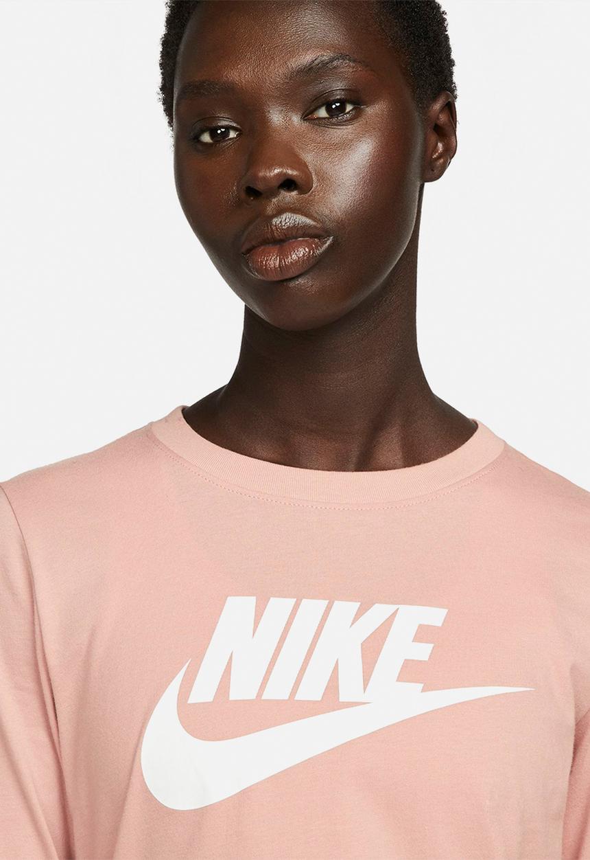 Nike - Nsw tee essntl ls icon ftr - rose whisper/white